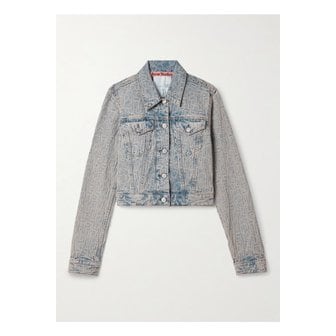 아크네스튜디오 크롭 데님 자카드 재킷 블루 1647597325241523