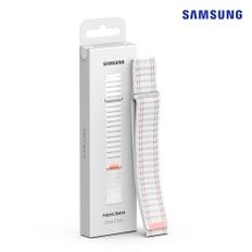 삼성 정품 갤럭시 워치7 (워치4/5/6 호환) 패브릭 밴드 스트랩 핑크화이트 S/M
