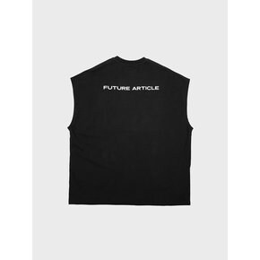 ARTICLE MUSCLE SLEEVELESS T-SHIRTS IN BLACK