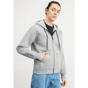 4070032 Carhartt LUX HOODED - Zip-up sweatshirt grey heather/grey