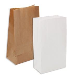 이룸팩 크라프트/흰색 종이봉투(중) 500장 식품 빵 포장 각대봉투