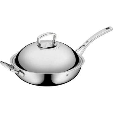 WMF 독일 WMF 가정용 주방 냄비 1806905 WMF Multiply Wok with Lid 32 cm Stainless Steel Silver