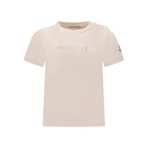 몽클레어 K29518C0000589AUM 529 ROSA LOGO T SHIRT