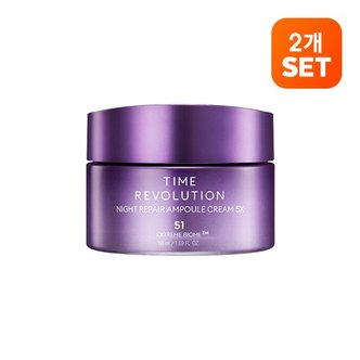 MISSHA [2개]타임레볼루션나이트리페어앰플크림5X(5세대)_50ml