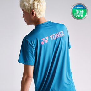 [요넥스/공식] 배드민턴 기능성 티셔츠 남성용 블루 249TR001M