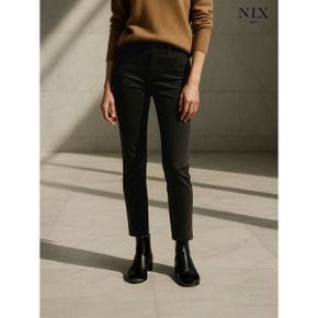 여  기모 블랙 로우 주자 MID RISE 온부 스키니  H174W530A _P406387185