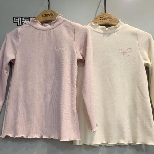 치크 DP01 보들보들 물결넥 반목티셔츠 CKLA25W1G(1)