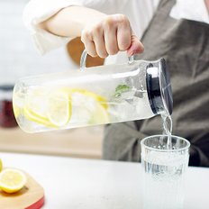 마린 내열유리 워터저그 냉장고 물병 900ml+1300ml