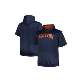 4117992 PROFILE Mens Profile Navy Houston Astros Big  Tall Contrast Short Sleeve Pullover