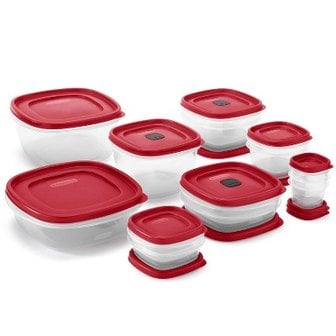 보드엠 Rubbermaid 28pc 플라스틱 식품 저장 용기 세트