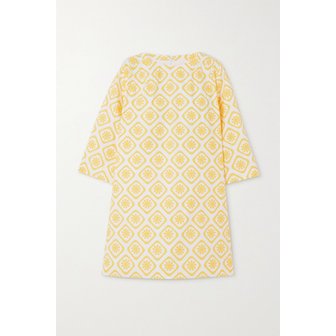 SINDISO KHUMALO 신디소 쿠말로 토비 프린트 실크 미니 드레스 옐로 1647597301500290