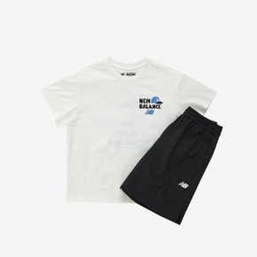M 뉴발란스키즈트레이닝세트 PQC NK9YE2501U-10 Baseball_패턴 반팔티 세트