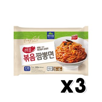  면사랑 해물볶음짬뽕면 즉석용기면 368g x 3개