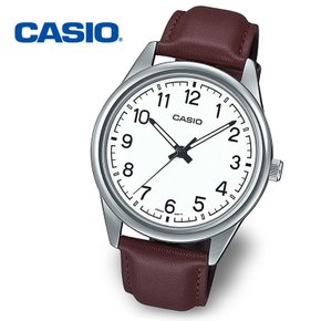 [정품] CASIO 카시오 남성 야광 가죽 수능시계 MTP-V005L-7B4