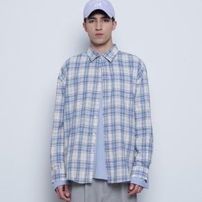 M03 bold check shirts blue