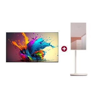 LG [공식] LG QNED evo TV 벽걸이형 86QNED91TKA + 스탠바이미 27ART10CKPL