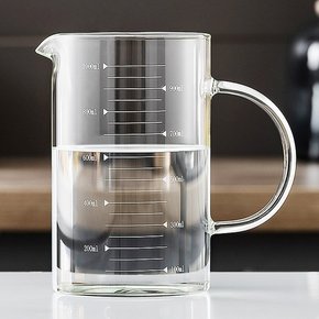 에레스글라스 비커컵 1000mL 눈금 비커컵 홈카페컵