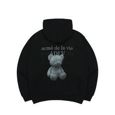 FUZZY BEAR HOODIE BLACK 퍼지베어후드 블랙 HDAFZB-BLK