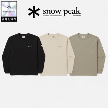 스노우피크 [25/FW] S25FMFTL10 베이직 로고 긴팔 티셔츠