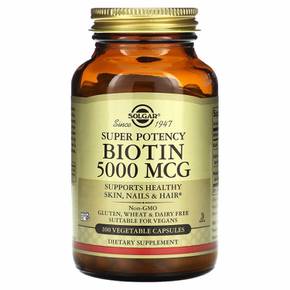 솔가 비오틴 Solgar Biotin 5000MCG 100 베지캡슐