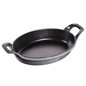 staub 타원형 스태커블 접시 21cm 그레이 40509-559 []