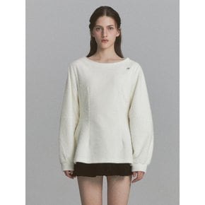 Angora Flare Sweatshirt Ivory