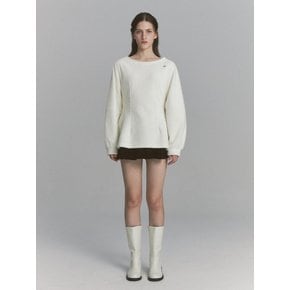 Angora Flare Sweatshirt Ivory