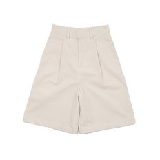 CORDUROY BUTTON BERMUDA PANTS_IVORY