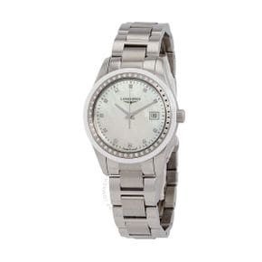 5044495 Longines Conquest Classic Quartz Diamond Ladies Watch