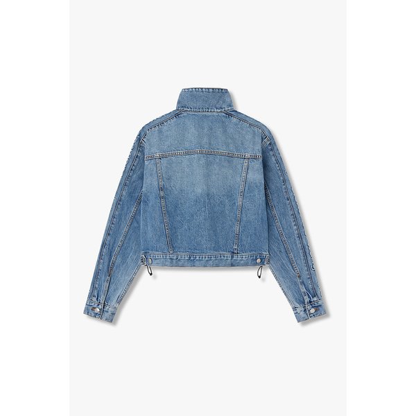 엠보싱 로고 데님 트랙 자켓 3616110101000