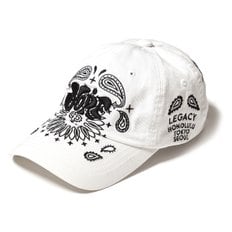 WASHING BALL CAP PAISLEY WHITE 워싱 볼캡 페이즐리 화이트