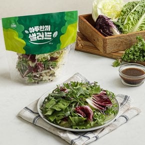 [당일제조] 3회세척 7가지야채 하루한끼 샐러드 믹스 4팩 / 로메인 양상추 루꼴라