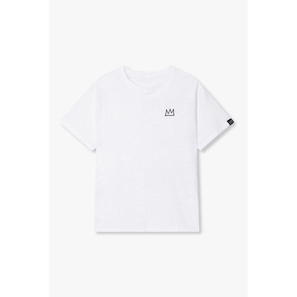 [BASQUIAT] 프린팅 포인트 하프 슬리브 티셔츠 7155240700101