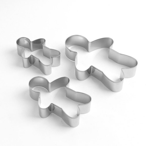 [쿠킹홈]쿠키맨 스텐 쿠키커터 3종 세트 / 베이킹틀