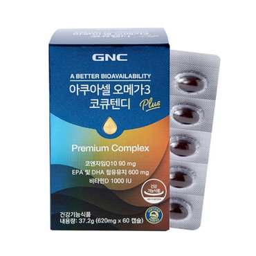 GNC 아쿠아셀 알티지 오메가3 코큐텐디 /오메가3+코엔자임Q10+비타민D