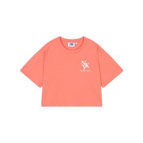 N232TS722P CHI 여성 크롭 반팔 티셔츠 CORAL PINK