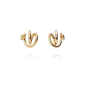 CLIMBING PLANT EARRINGS / GOLD