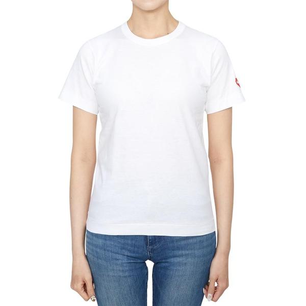 확대된 대표 꼼데가르송 X 인베이더 더블와펜 여성 반팔티셔츠 AZ T327 051 3
