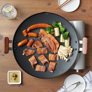 JAJU 우드 핸들 인덕션겸용 그리들_35CM J71N901042000
