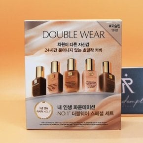 에스티 로더 더블웨어 파운데이션 기획 1NO 포슬린+펌핑기, 갈색병 세럼 7mL 증정