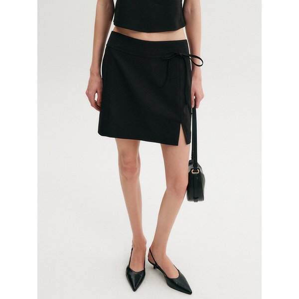 세나 에이치라인 세트 미니 스커트_블랙 / SENNA H-LINE SET MINI SKIRT_BLACK