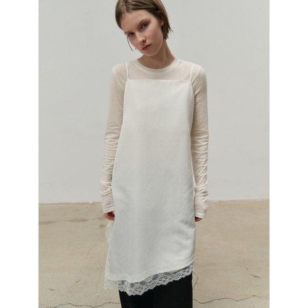 SLEEVELESS LACE ONE-PIECE_IVORY