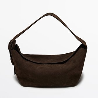  [Massimo Dutti Suede shoulder bag] 마시모두띠 스웨이드 숄더백 토트백 Brown