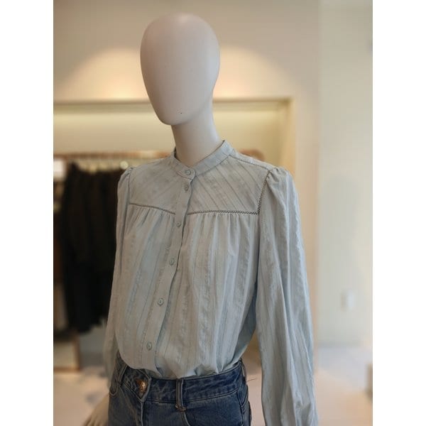 [여주점] 씨씨콜렉트 레이스블록스트라이프패턴블라두스 E261msc103