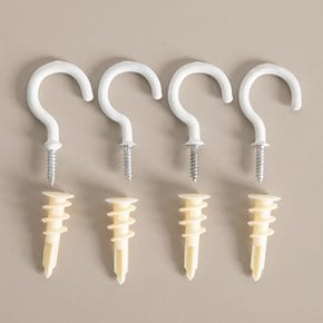 물음표나사 대 4.5cm(4개입) 인테리어 DIY 소품