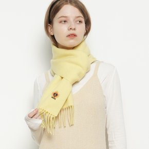 MW147 Wool 100 Royal muffler lemon