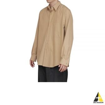 오라리 오라리 24 WASHED FINX TWILL BIG SHIRT LIGHT BROWN (A24SS02TN) (워시드 핀스 트윌 빅