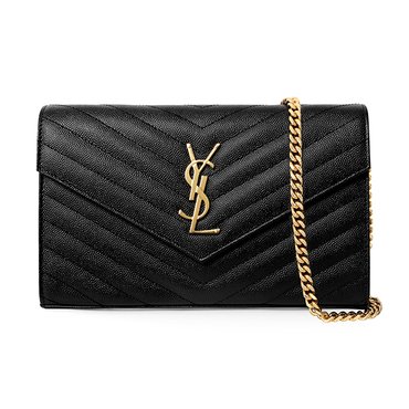 생로랑 [SAINT LAURENT 생로랑] 377828 BOW01 1000 모노그램 WOC 체인 숄더백