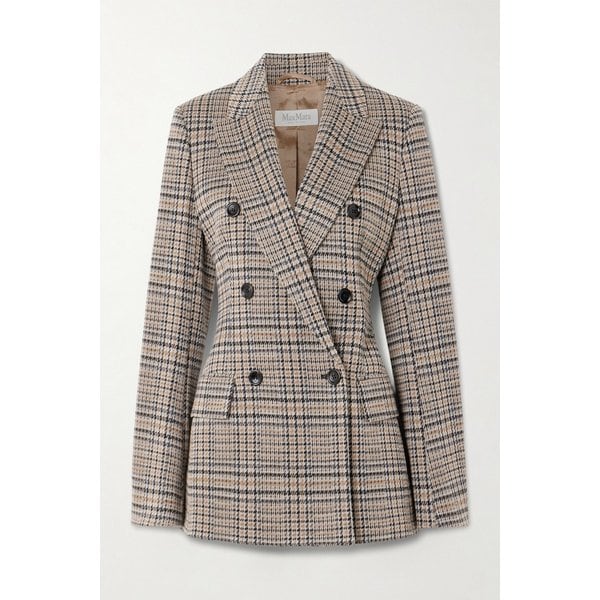 하운드투스 울 코튼 블렌드 더블브레스트 블레이저 46376663162954300