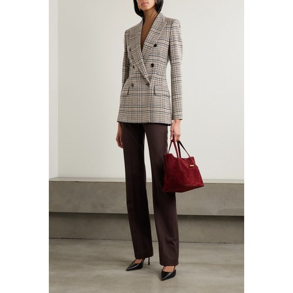 하운드투스 울 코튼 블렌드 더블브레스트 블레이저 46376663162954300